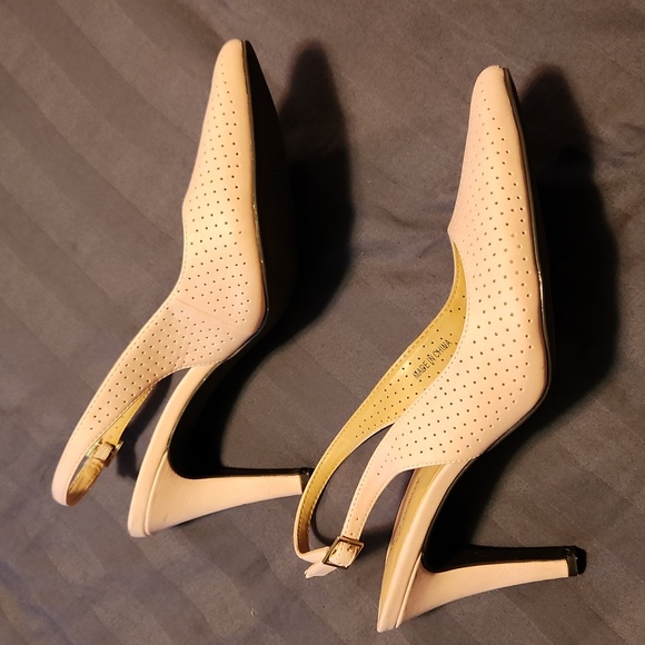 Ladies Charles Jourdan heels, size 9, baby pink - Picture 5 of 11